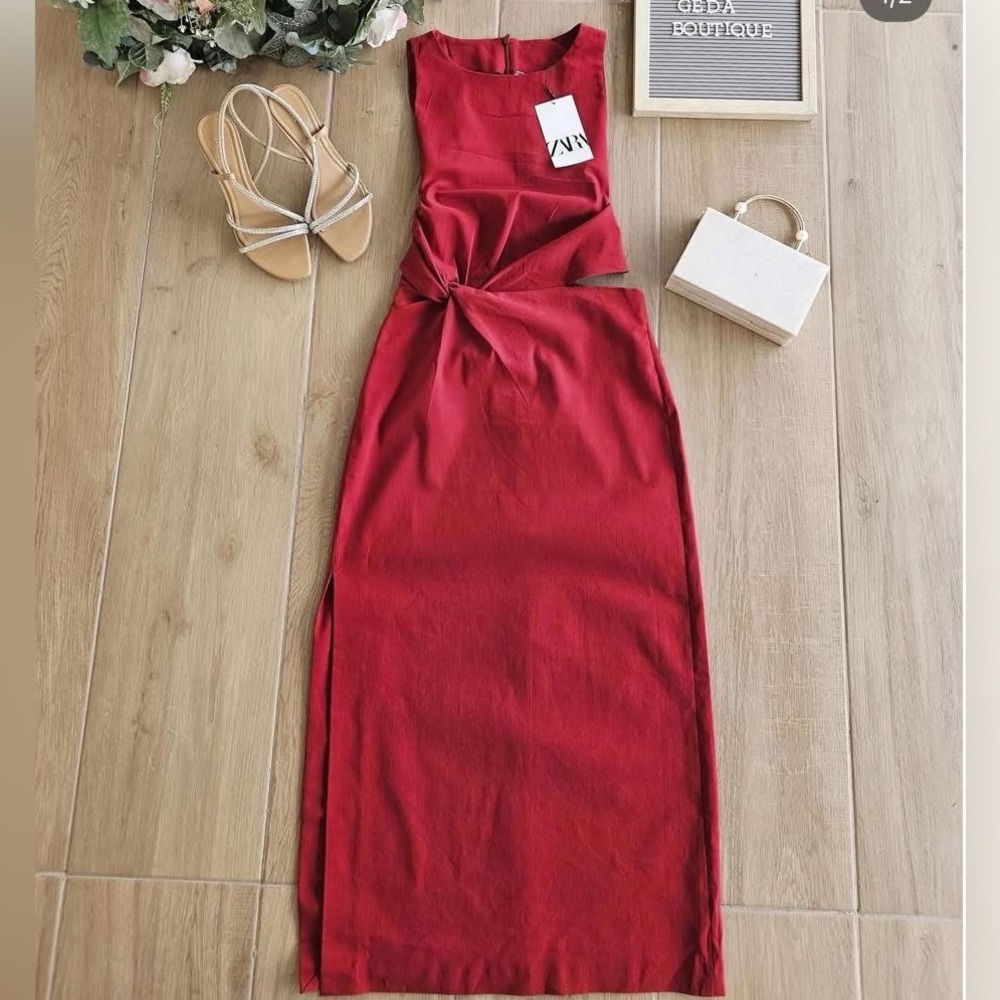 Zara cut out midi dress ZW collection 8611/459 - Picture 7 of 7
